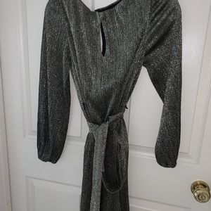 Glittery evening party dress